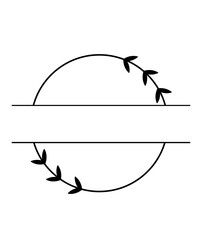 Circle clip art design on plain white transparent isolated background for card, shirt, hoodie, sweatshirt, apparel, tag, mug, icon, poster or badge
