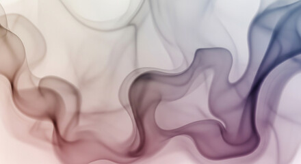 Fototapeta premium Ethereal Smoky Swirls Abstract Background in Pastel Shades of Pink and Blue