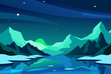 winter mountain landscape