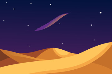 Fototapeta premium starry night in the desert