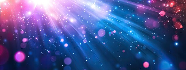 A futuristic, digital background with glowing lines and squares.