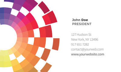 Obraz premium Modern Minimalist Business Card Design Template | Professional Corporate Branding