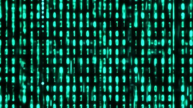 Abstract digital code display