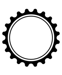 Circle clip art design on plain white transparent isolated background for card, shirt, hoodie, sweatshirt, apparel, tag, mug, icon, poster or badge