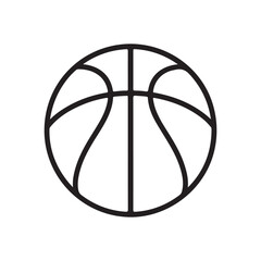 Basketball Icon Isolated on White Background &ndash; Vector Sports Symbol

