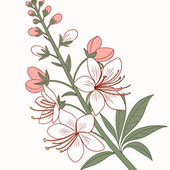 floral background with verbascum southern charm