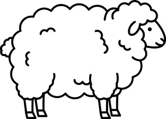 Sheep Farm Animal Icon