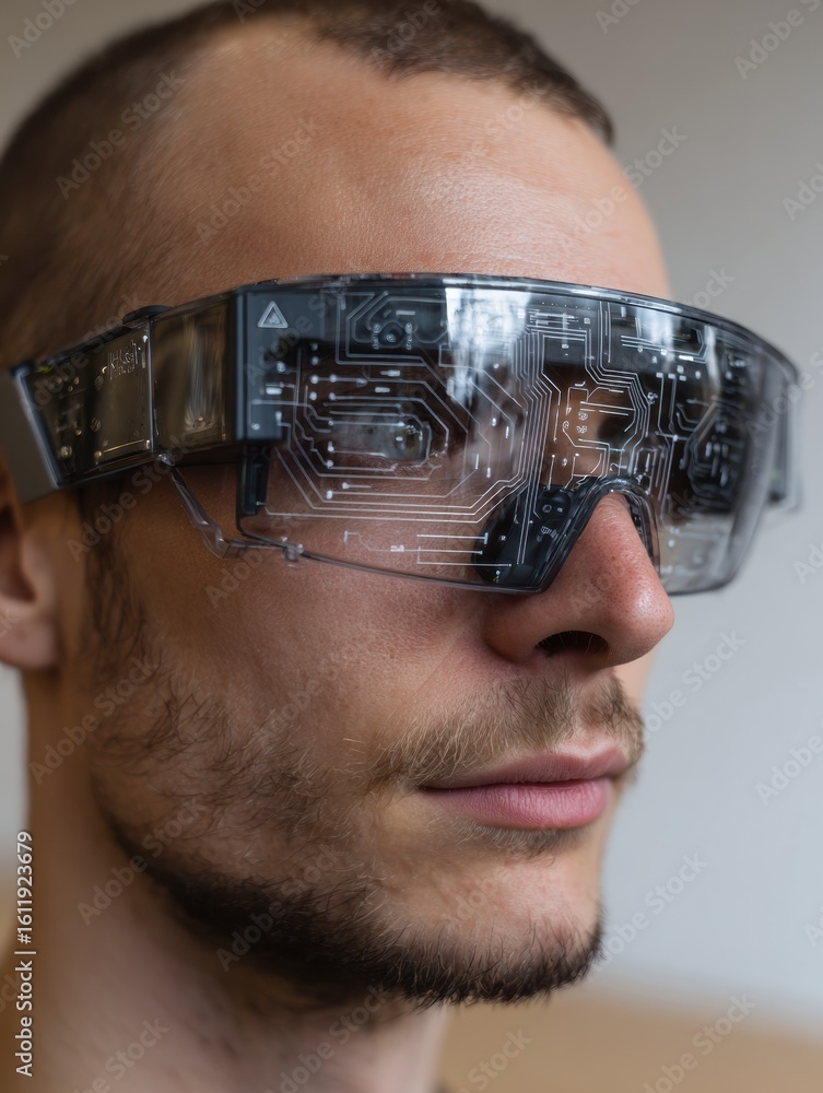 Poster smart glasses with neural overlay technology enhance user experience in modern environments during d