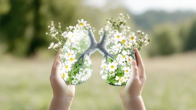 Lung model focus: respiratory form, disease signal, medical insight, health diagram, global concern, airway structure, illness sign, awareness effort, infection trace, care route, prevention view