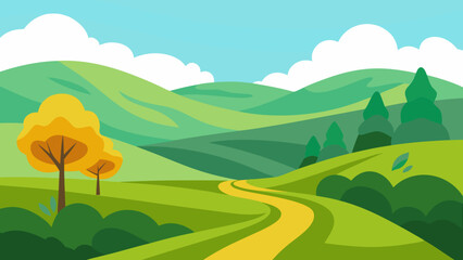 Obraz premium landscape with mountains and blue sky