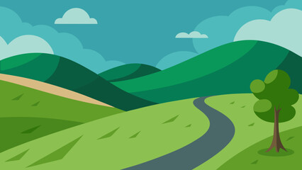 Obraz premium road to the mountains