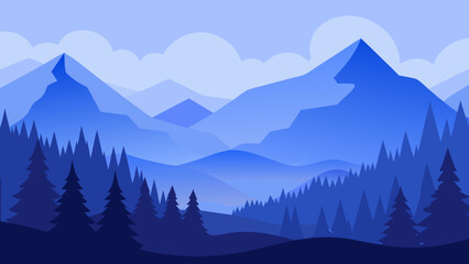 mountain landscape in the mountains