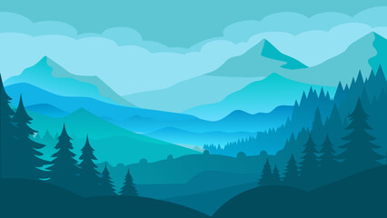 Obraz premium mountain landscape in the mountains