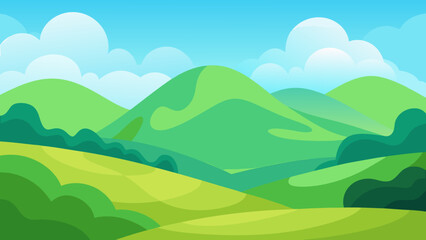 Fototapeta premium landscape with mountains and blue sky