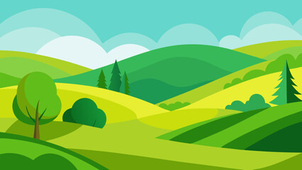 Fototapeta premium landscape with mountains and blue sky