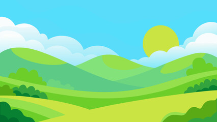 Obraz premium landscape with mountains and blue sky