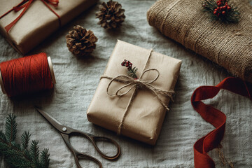 New Year Gift Wrapping. Christmas Gift Wrapping. Holiday Gift Wrapping.