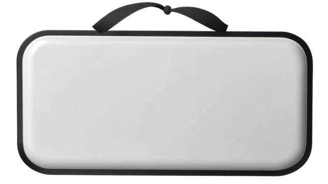 Slim portable writing board with strap for easy carrying