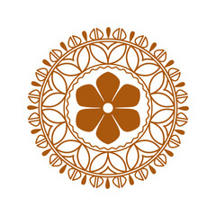 Floral mandala design vector, symmetrical floral mandala design, alpona design, rongoli design