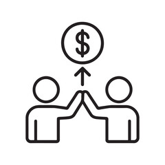 Financial Success Through Collaboration A Visual Representation of Teamwork Leading to Monetary Gains and Achievement of Shared Goals