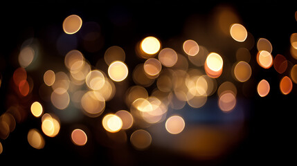 Fototapeta premium Soft bokeh lights on dark background