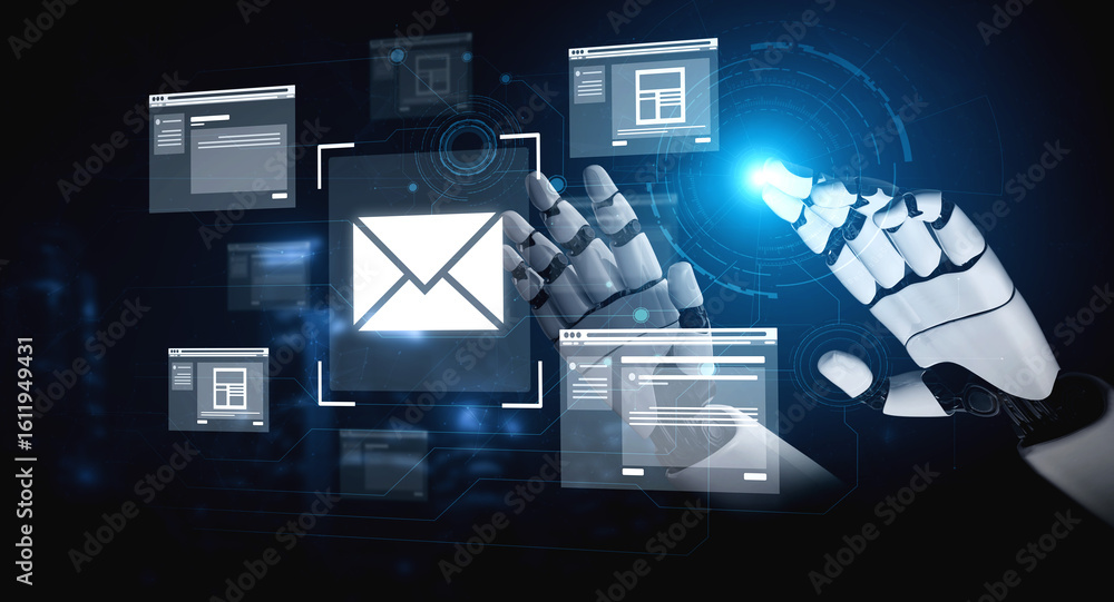 Aufkleber ai artificial intelligence improves emai artificial intelligencel productivity through virtual assis