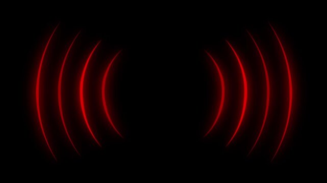 radio waves seamless animation with sound wave signals, radar pulses, and audio wave background video footage