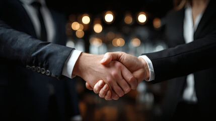 Business Handshake  Partnership, Deal & Agreement Concept