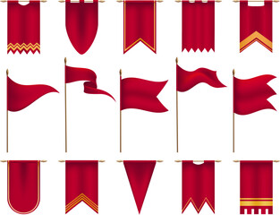 Royal medieval flags