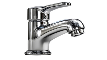 Stylish chrome faucet for modern kitchen or bathroom design