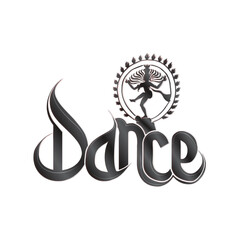 Bharatanatyam dance text effect | dance text | dance text png | bharatanatyam dance symbol | Nataraja dance text 
