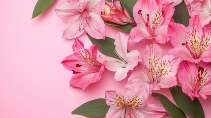 pink holiday leaf womens day blossom beauty celebrate ornament wedding mockup woman 