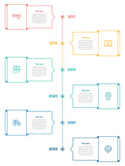 6 Options or Steps Infographic Element for presentations, reports, and web