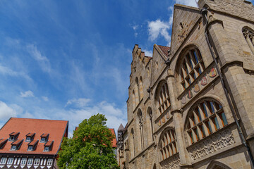 Die Altstadt von Hildesheim in Niedersachsen