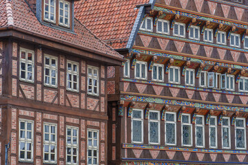 Fototapeta premium Die Altstadt von Hildesheim in Niedersachsen