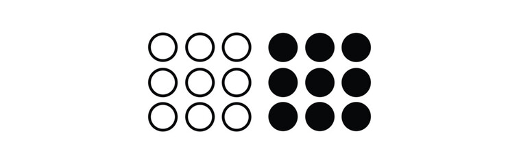 geometric shapes and grids. Brutal contemporary figure star oval spiral flower and other primitive elements. Swiss design aesthetic.