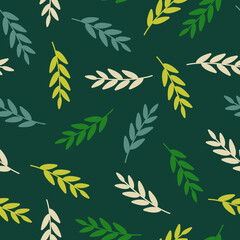 Simple Green Leaves Surface Pattern