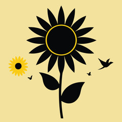 vector illustration of sunflower