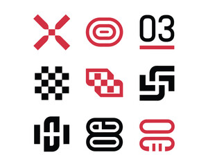 Checkered Pattern and Finish Line Symbol Pack