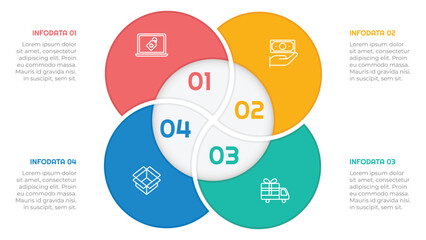 3 Options or Steps Infographic Element for presentations, reports, and web
