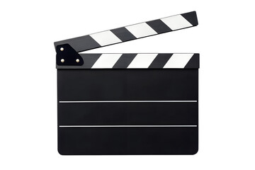 Obraz premium Classic Movie Film Clapperboard Open - Isolated on Transparent Background