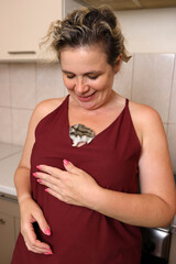 People look after and play with the hamster.