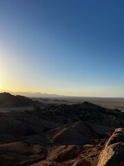 sunset in the mountains