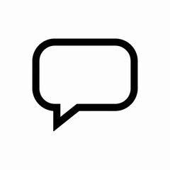 Naklejka premium Speech Bubble Icon Black Chat Message Symbol Vector