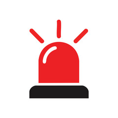 Red Warning Indicator. This vivid emergency signal conveys alerts for critical situations and immediate attention. Ideal for safety notifications or hazard warnings.