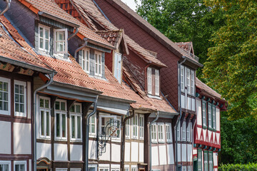 Fototapeta premium Die Altstadt von Hildesheim in Niedersachsen