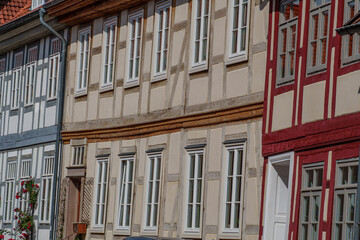 Obraz premium Die Altstadt von Hildesheim in Niedersachsen