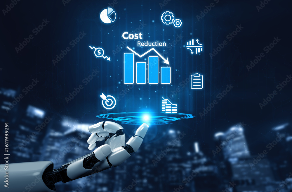 Aufkleber ai artificial intelligence drives cost-saving initiatives via process automation, virtual resource t