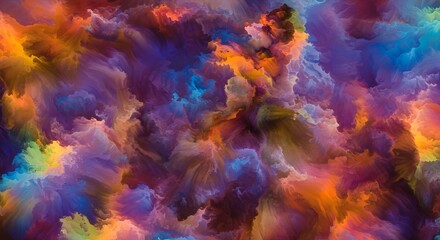 Vibrant Abstract Swirls of Color and Light