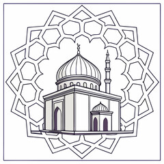 vector illustration of an orthodox church